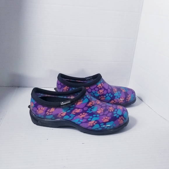 SLOGGERS WOMEN'S PAW PRINT GARDEN SHOES SIZE 7 - Picture 1 of 13